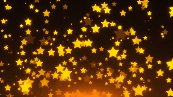 Beaucoup Étoiles Brillantes Sont Dans Espace Fond Rendu Vacances Explosion — Video