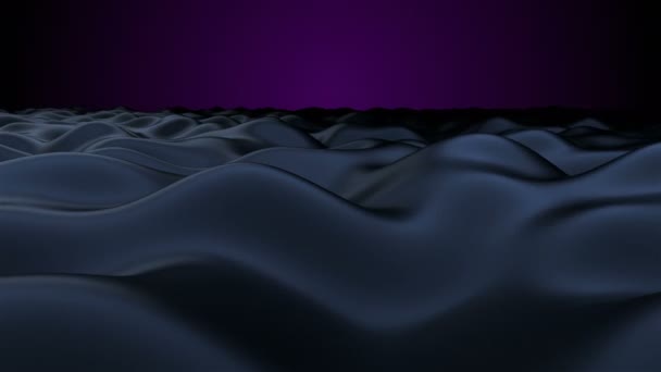 Visão de close-up abstrato de óleo, fundo com superfície de gota de óleo visual, renderização 3d — Vídeo de Stock