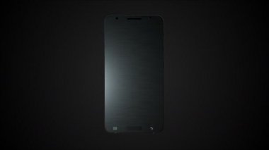 Modern smartphone ile creative için yeşil ekran 3d render arka plan, oluşturulan bilgisayar