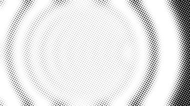 Birçok noktanın yarım tonu, bilgisayar tarafından oluşturulan soyut arkaplan, optik illüzyon efektli üç boyutlu görüntüleme arkaplanı