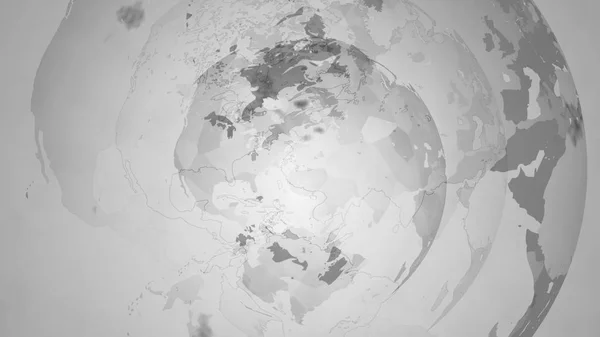 Цифровий фон спотворення глобусу, абстрактний 3d рендеринґ, створений комп'ютером фон — стокове фото