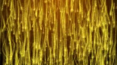 Solucanlar veya midge gibi birçok parçacıklar karanlık uzayda, 3d render bilgisayar oluşturulan arka plan