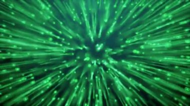 Solucanlar veya midge gibi birçok parçacıklar karanlık uzayda, 3d render bilgisayar oluşturulan arka plan