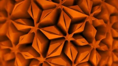 Simetrik yüzey süsü ile zor 3d şekil, 3d render bilgisayar modern arka plan oluşturulan