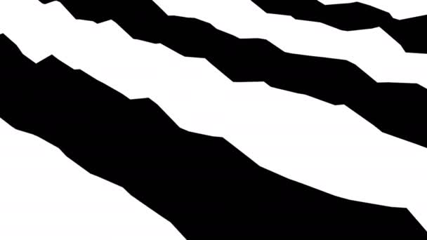 검정 색과 하얀색 줄무늬. 컴퓨터, 추상적 인 배경 생성 , 3D 렌더링 — 비디오