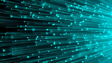 Optik fiber ağ kablosu. Soyut arka plan. 3d