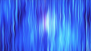 Distorsion etkisi ile curatin gibi parlak mavi şeritler, 3d render, bilgisayar oluşturulan fon