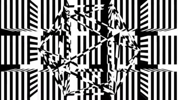 Rayures noires et blanches. Fond abstrait généré par ordinateur, rendu 3D