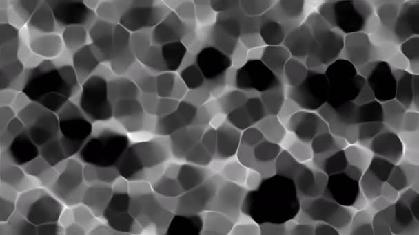Vzorek buněčné mozaiky, jako dno bazénu s vodou, 3D vykreslování, pozadí generované počítačem — Stock video