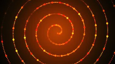 Spiral altın parçacıkları ve çizgiler, tasarımlar için modern yaratıcılık, 3D hazırlanmış bilgisayar arkaplanı