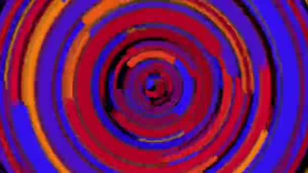 Espiral abstracta brillante giratoria y líneas de torsión, fondo generado por ordenador, fondo de renderizado 3d — Vídeos de Stock