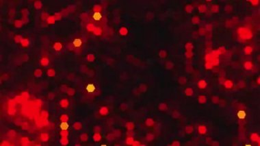 Altıgen ışıklar - parlayan parıltıların taklidi, 3D görüntüleme arkaplanı, bilgisayar üretimi