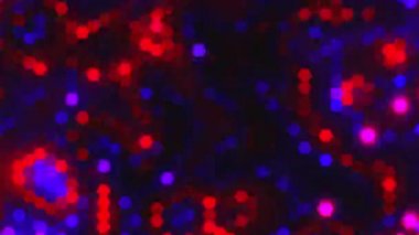 Altıgen ışıklar - parlayan parıltıların taklidi, 3D görüntüleme arkaplanı, bilgisayar üretimi