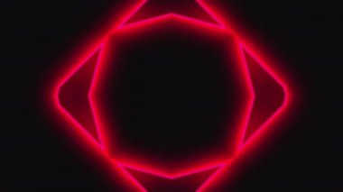 Güzel soyut simetri kaleydoskop parlak neon ile hat, 3d render zemin, bilgisayar üreten arka plan