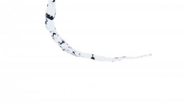 Saf ve şeffaf su akışı bırakarak, 3d render bilgisayar oluşturulan arka plan