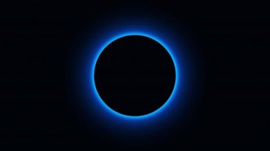 Parlak, modern arkaplanı olan soyut dalga daireleri, 3D oluşturma bilgisayarı