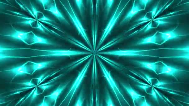 Abstrakta symmetri Kalejdoskop - fraktal ljus, 3d render bakgrund, dator genererar bakgrund — Stockvideo