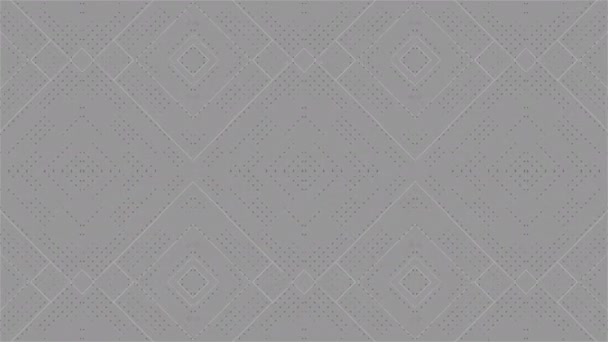 Hud-gränssnitt med vita linjer, 3d render bakgrund med digitala integrerade nätverksteknik, kretskort — Stockvideo