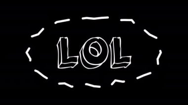 Solucanlar gibi çerçeve ile Komik metin Lol, 3d render arka plan, bilgisayar mutlu yaratıcı için fon oluşturulan