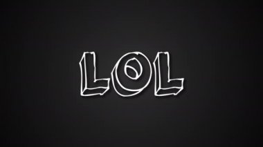 Solucanlar gibi çerçeve ile Komik metin Lol, 3d render arka plan, bilgisayar mutlu yaratıcı için fon oluşturulan