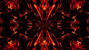 Güzel soyut simetri kaleydoskop, 3d render zemin, bilgisayar üreten