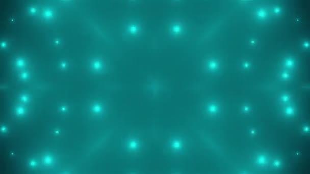 Caleidoscopio astratto a simmetria - luci frattali, sfondo di rendering 3d, sfondo generatore di computer — Video Stock