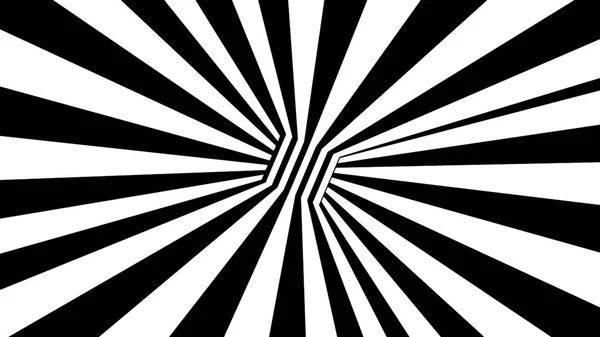 Fekete-fehér csíkok. Számítógép által generált absztrakt háttér, 3D render — Stock Fotó