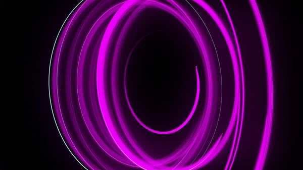 Abstract spiral rotating glow lines, computer generated background, 3D rendering background — Stock Photo, Image