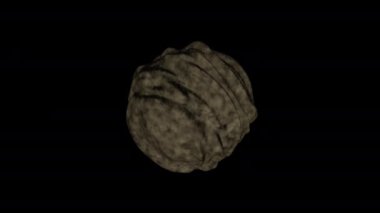 Asteroit modern 3d render bilgisayar astronomi teması için yaratıcı oluşturulan,