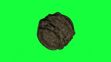 Asteroit modern 3d render bilgisayar astronomi teması için yaratıcı oluşturulan,