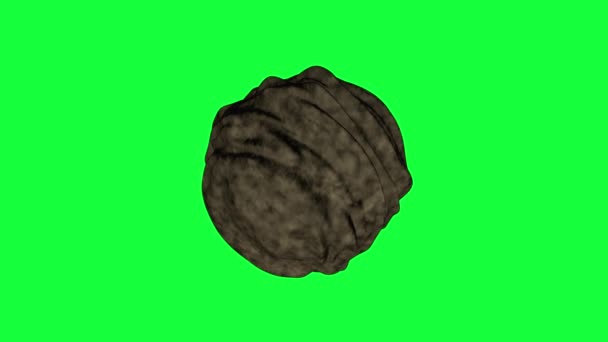 Asteroit modern 3d render bilgisayar astronomi teması için yaratıcı oluşturulan, — Stok video