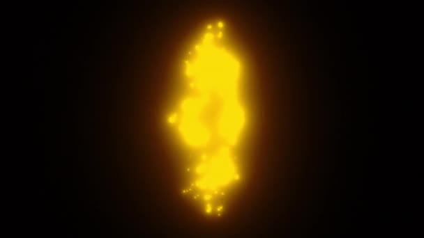 Φώτα τρεμοπαίγματος στο Space-3D σύγχρονο φόντο για το στυλ της νυχτερινής διασκέδασης, δημιουργήθηκε 3D φόντο υπολογιστή — Αρχείο Βίντεο