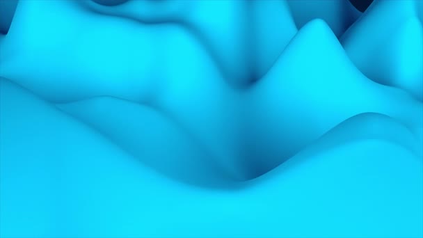 Wave 3d abstract surface, computer generated background like terrain or liquid surface — Stock Video