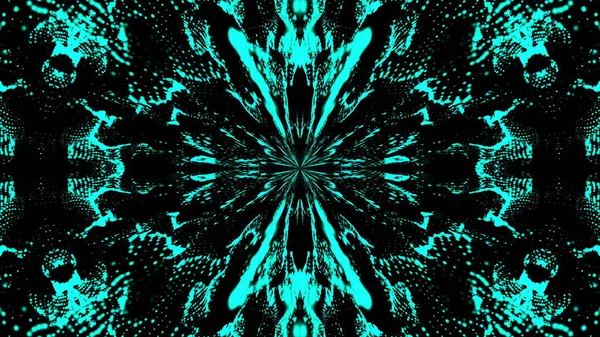 Schönes abstraktes Symmetrie-Kaleidoskop, 3D-Rendering-Hintergrund, Computergenerierung — Stockfoto