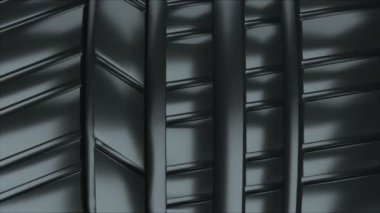 Modern ve parlak araba siyah tekerlek lastik yüzeyi, 3D rendering Bilgisayar zemin oluşturuldu
