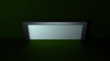 şekil ile 3D render, yansıma ile yüzey, iç soyutlama, bilgisayar zemin oluşturulan