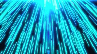 Hızlı hareket halindeyken hareket bulanıklığı gibi birçok mavi şeritler. bilgisayar arka plan, gece şehir yol ışıkları oluşturulan