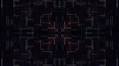 Karanlıkta - soyutlama, veri iletişimine soyut kızdırma dijital bilgisayar arka plan, 3d render oluşturulan.