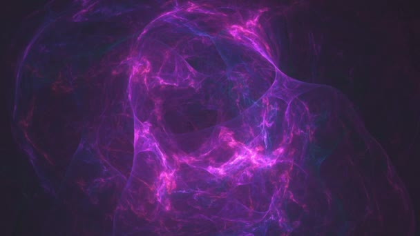 Fond lumineux fractal abstrait. 3d numérique rendu toile de fond — Video