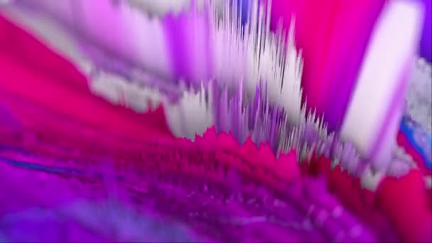 Capas multicolores de ruido de sonido abstracto, fondo de renderizado 3d, generado por computadora — Vídeo de stock