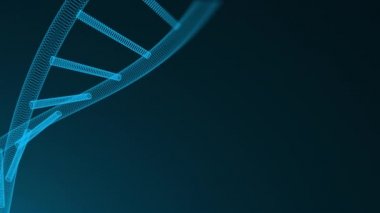 Çok noktalı kavramı, DNA'ın molekül ile 3d arka plan illüstrasyon fütüristik bilgisayar oluşturulan