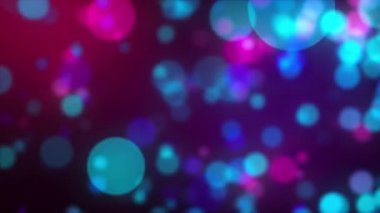 Renkli şeffaf daireler bokeh ile soyut arka plan. Bilgisayar oluşturulan 3d render