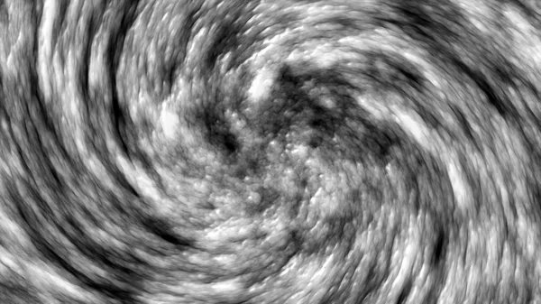 Rendu 3d, animation de tourbillon généré par ordinateur de nuages blancs denses sur fond noir — Photo
