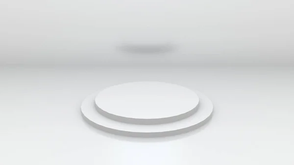 3d rendering computer generated abstract background in a white studio — 스톡 사진