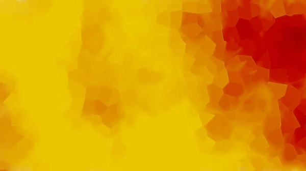 コンピュータは、粒子、 3Dレンダリングの背景を持つ抽象的な明るい黄色の背景を生成 — ストック写真