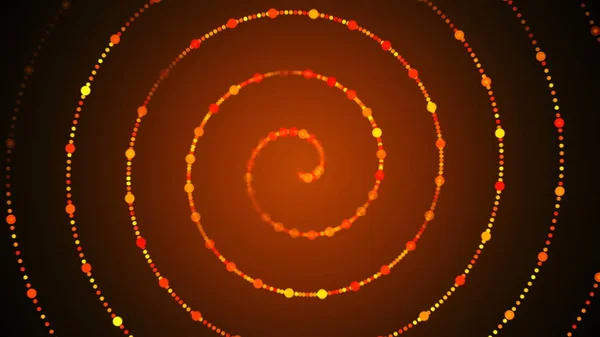 Particules d'or en spirale et stries, créatif moderne pour les dessins, 3d rendre la toile de fond générée par ordinateur — Photo