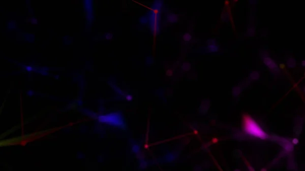 정확 한 폴리 이온 우주 배경 과 도트 라인 연결 — 스톡 사진