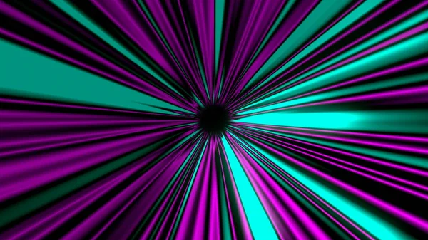 추상신비광선 터널, 공간과 시간에서 이동, 공간의 왜곡, 3D 렌더링 — 스톡 사진