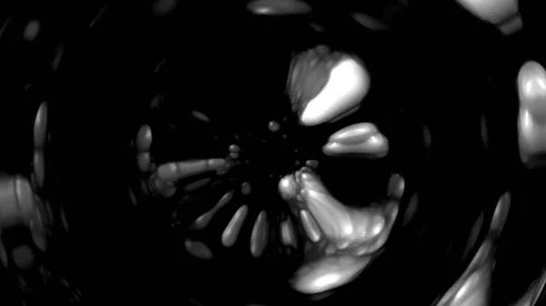 Computer a generat fundal fractal cu efect de bule. 3d redarea texturii futuriste — Fotografie, imagine de stoc