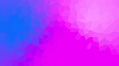 Çeşitli şekillerde çok renkli mozaik, üç boyutlu. Bilgisayar tarafından oluşturulan soyut göz kırpma arkaplanı.